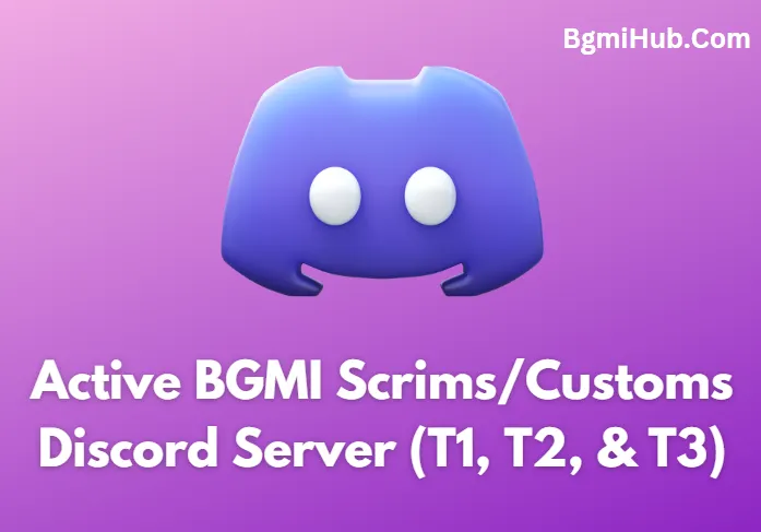 BGMI Scrims Discord Server